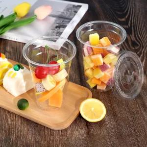 420ml Disposable Plastic Clear Cup Large 50pack