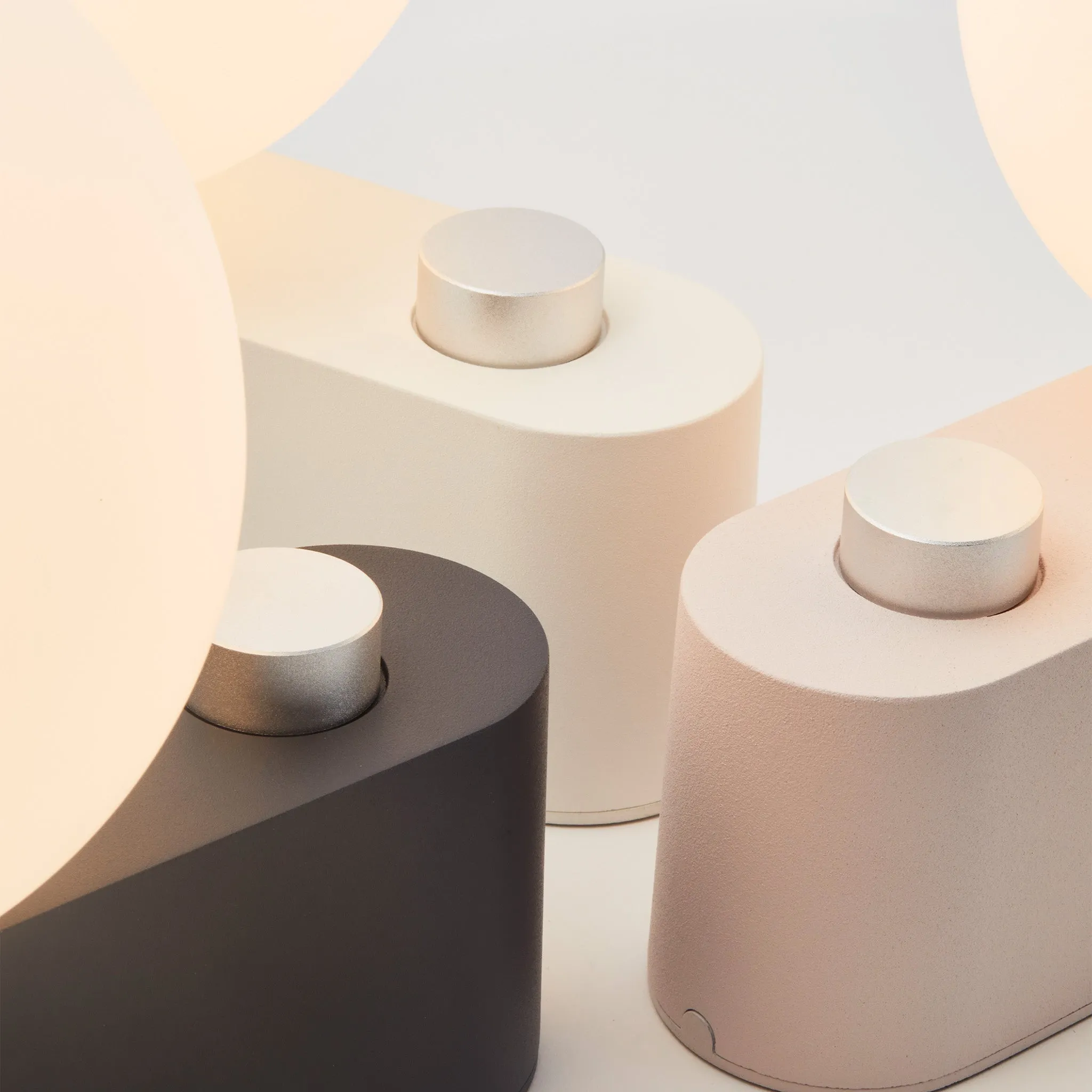 Alumina Multi-Use Lamp in Chalk - Set of 2