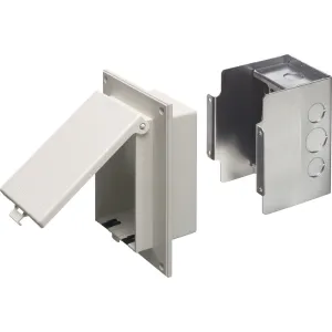Arlington Inbox Retro Fit 1G Wh - Low Profile Weatherproof Cover