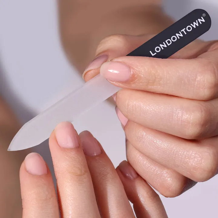 Black Glass Nail File | Sustainable Nail Care - Clean Beauty