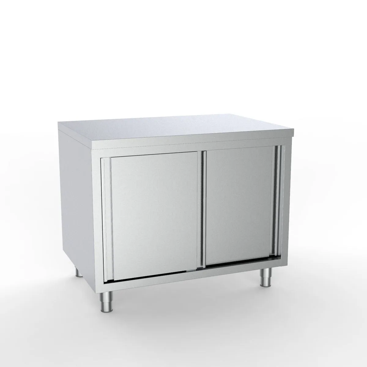 Combisteel Full 430 Stainless Steel 700 Line Worktable With Sliding Doors 1600mm Wide - 7333.0218