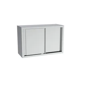 Combisteel Full 430 Stainless Steel Wall Cupboard Sliding Doors 1400mm Wide - 7333.0334
