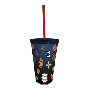 Demon Slayer - Hashira Symbols Plastic Tumbler (16 oz.) - ABYstyle