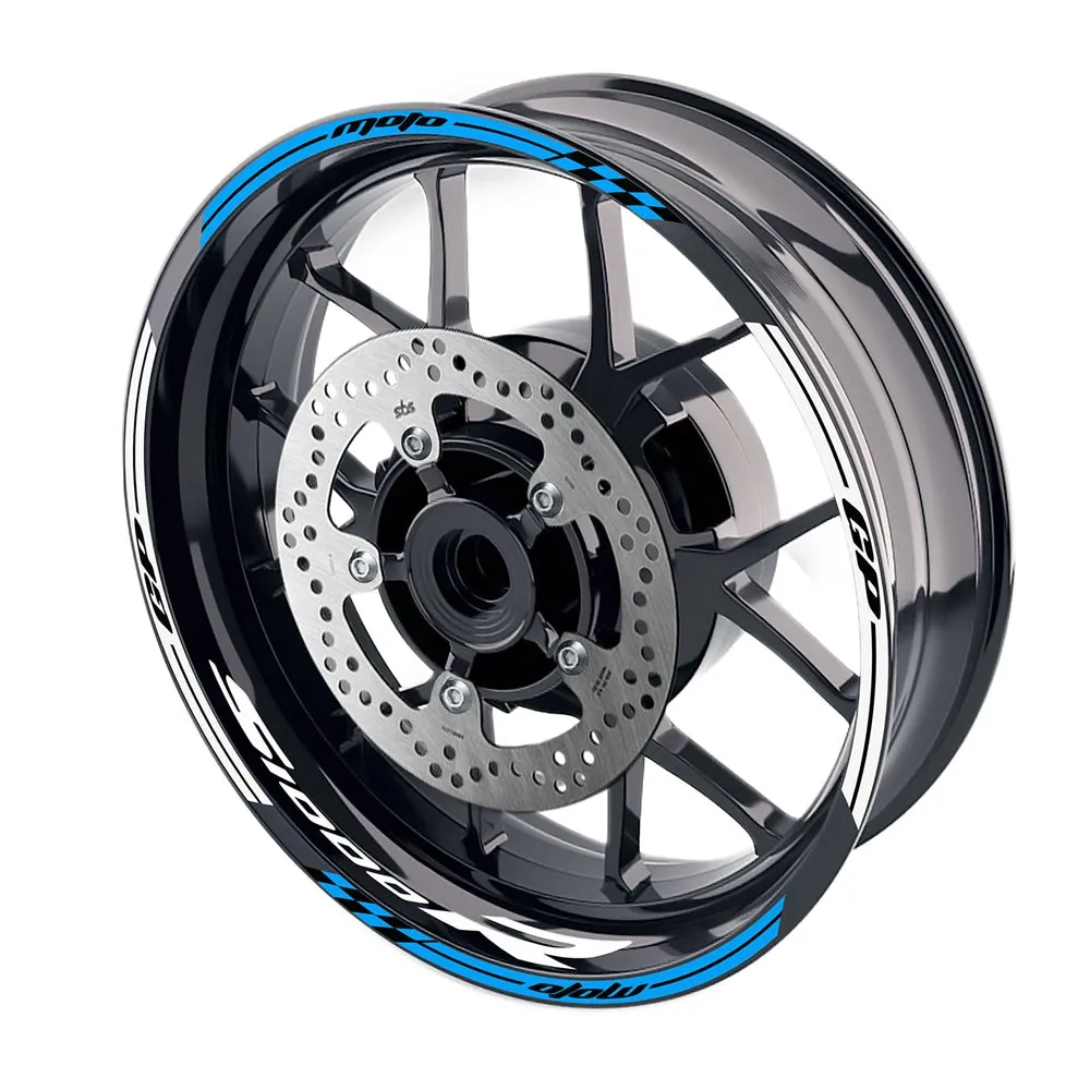 Fit BMW S1000R Logo Moto GP Stripe 17'' Wheel Rim Sticker