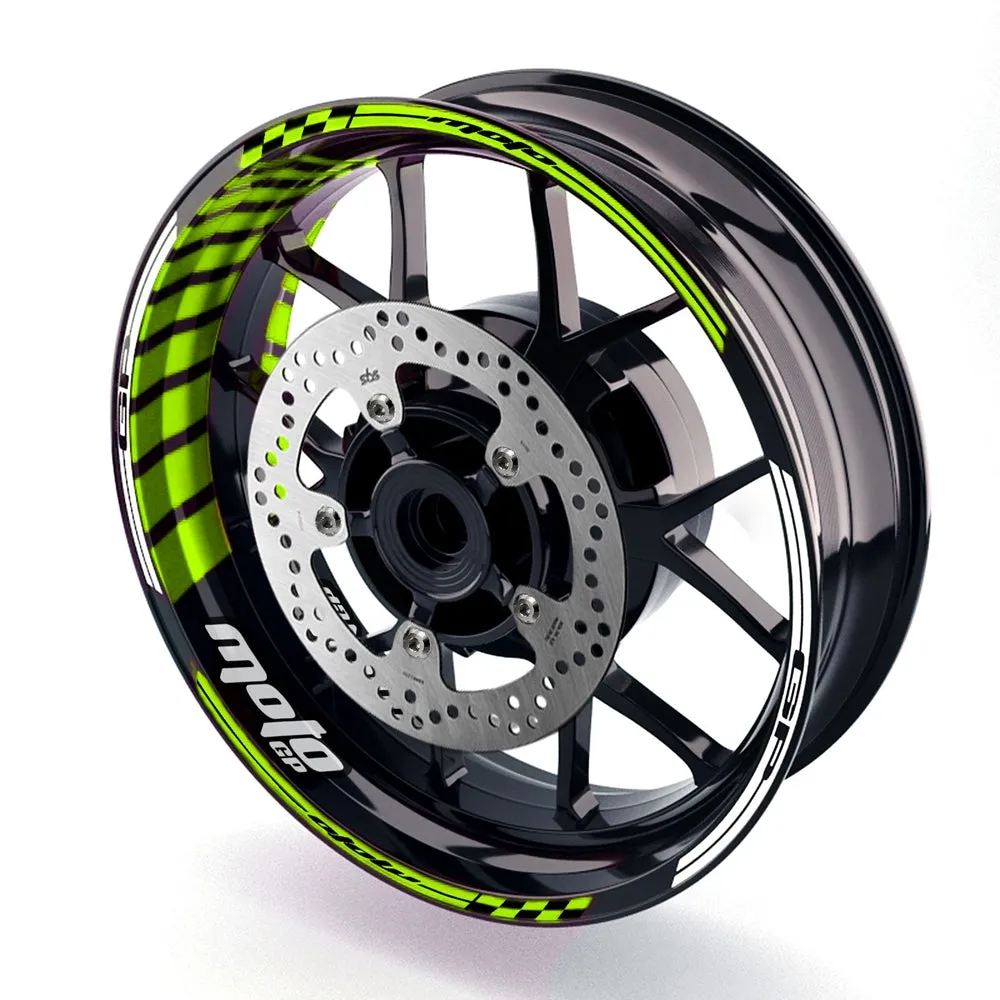Fit BMW S1000R Logo Moto GP Stripe 17'' Wheel Rim Sticker