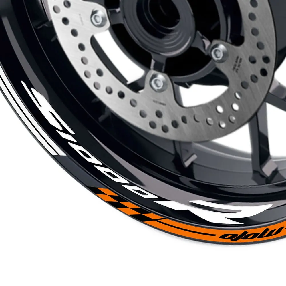 Fit BMW S1000R Logo Moto GP Stripe 17'' Wheel Rim Sticker