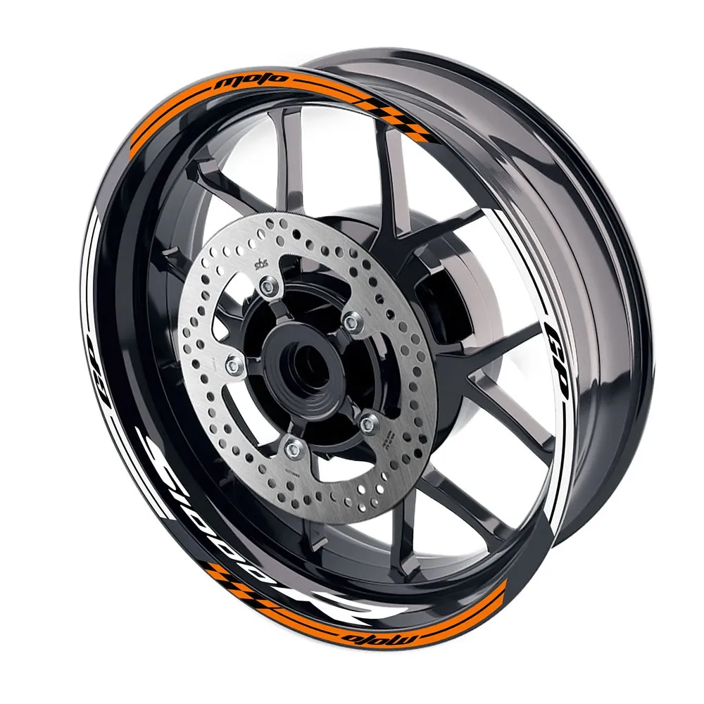 Fit BMW S1000R Logo Moto GP Stripe 17'' Wheel Rim Sticker