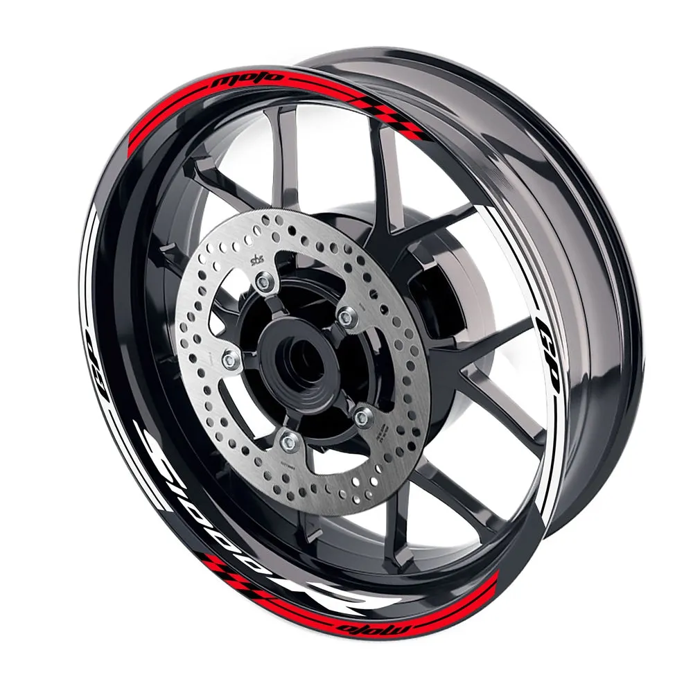 Fit BMW S1000R Logo Moto GP Stripe 17'' Wheel Rim Sticker