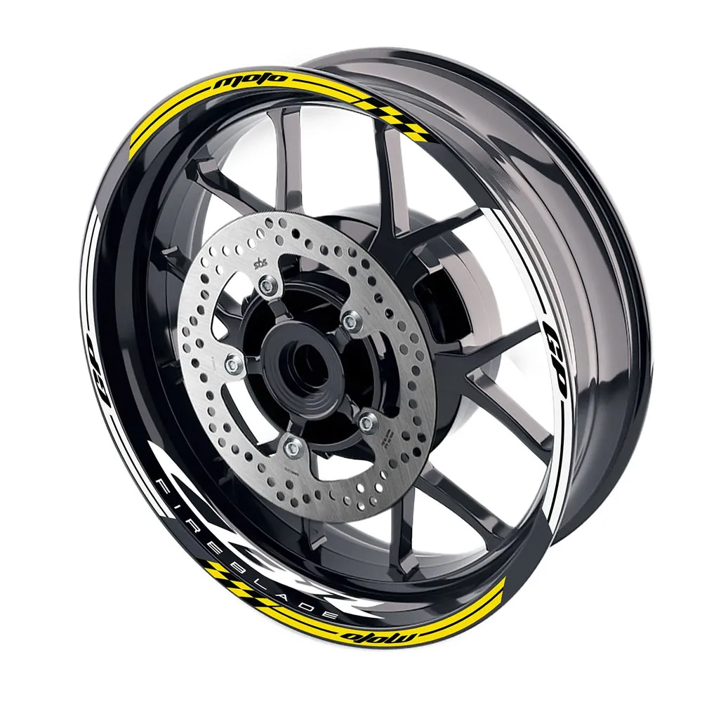 Fit Honda CBR1000RR 19-21 Logo Moto GP Stripe 17'' Wheel Rim Sticker