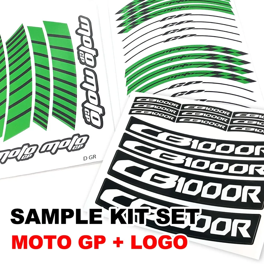 Fit Honda CBR1000RR 19-21 Logo Moto GP Stripe 17'' Wheel Rim Sticker