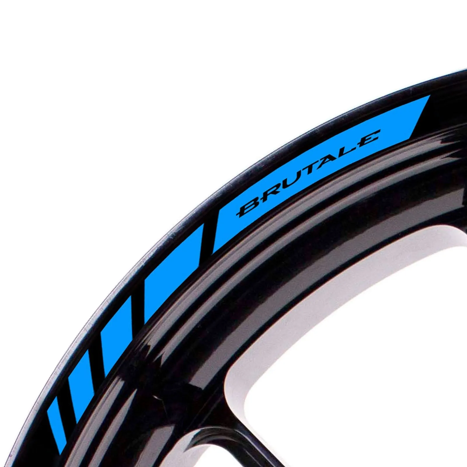 Fit MV Agusta BRUTALE Logo Strips Wheel Rim Edge Sticker