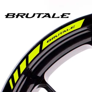Fit MV Agusta BRUTALE Logo Strips Wheel Rim Edge Sticker