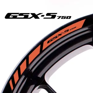 Fit Suzuki GSX-S750 Logo Strips Wheel Rim Edge Sticker