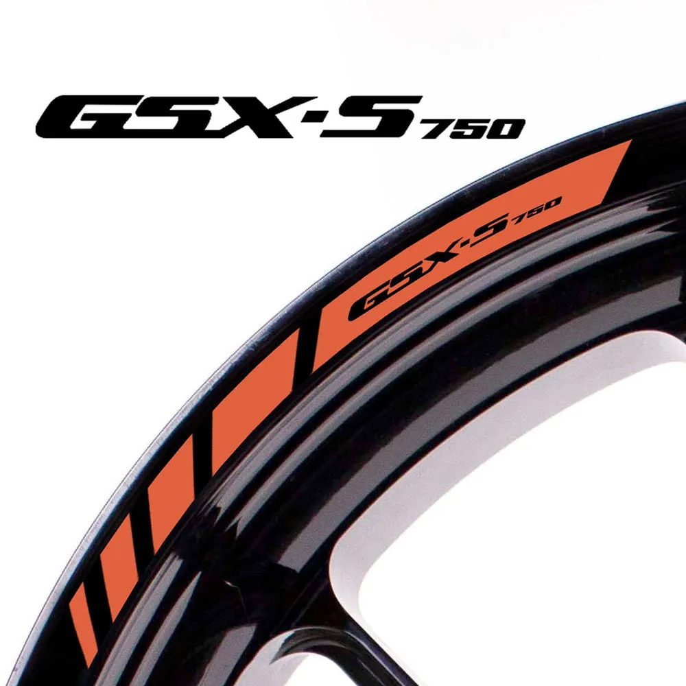Fit Suzuki GSX-S750 Logo Strips Wheel Rim Edge Sticker