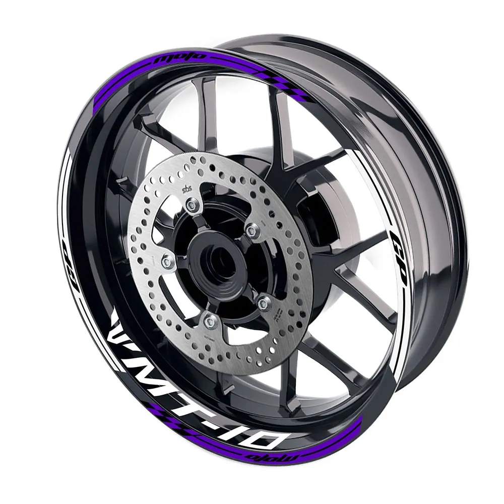 Fit Yamaha MT-10 Logo Moto GP Stripe 17'' Wheel Rim Sticker