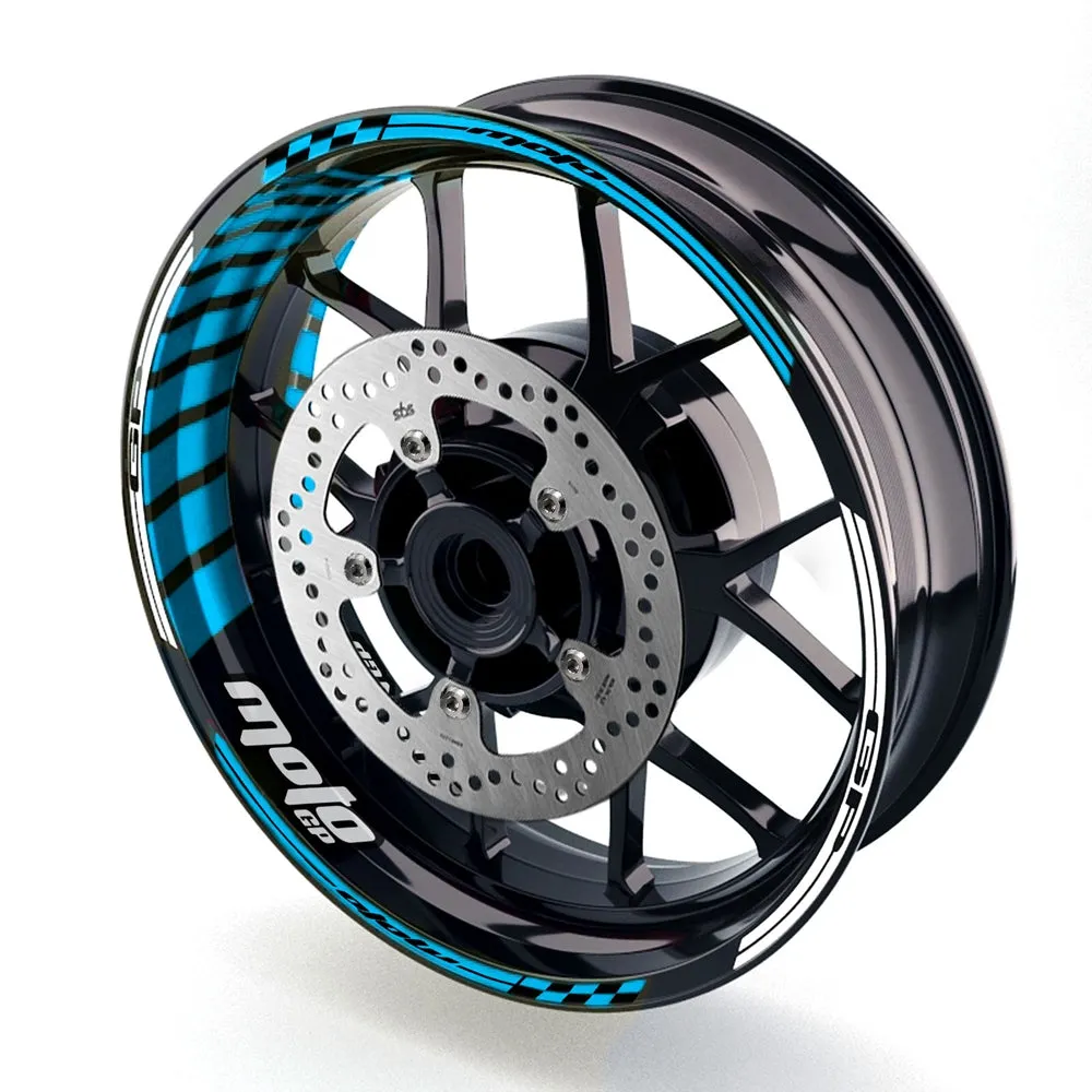Fit Yamaha MT-10 Logo Moto GP Stripe 17'' Wheel Rim Sticker