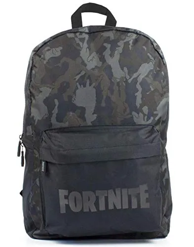 FORTNITE Character Camo Llama All Over Print Black/Khaki Backpack Bag