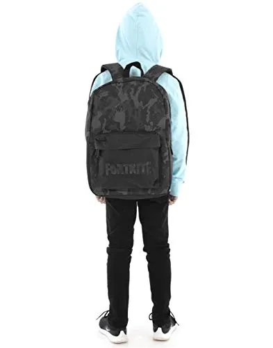 FORTNITE Character Camo Llama All Over Print Black/Khaki Backpack Bag