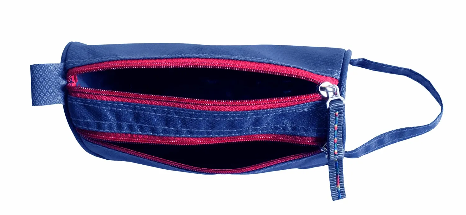 Heart Home Portable Lightweight Rexien Travel Toiletry Bag Shaving Kit With Carrying Strap (Blue)