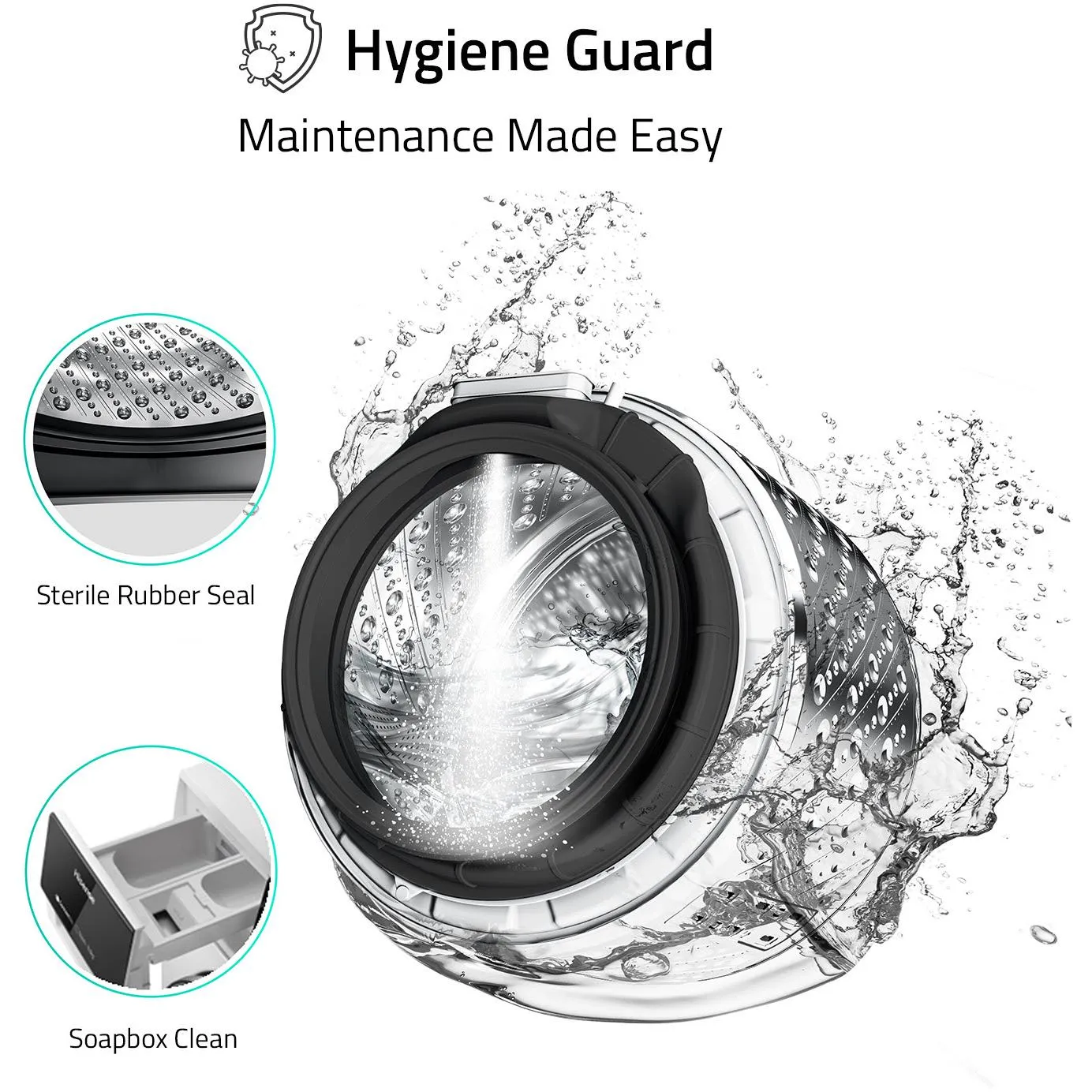 Hisense HWFS1015E 10kg Series 5 Front Load Washer (White)