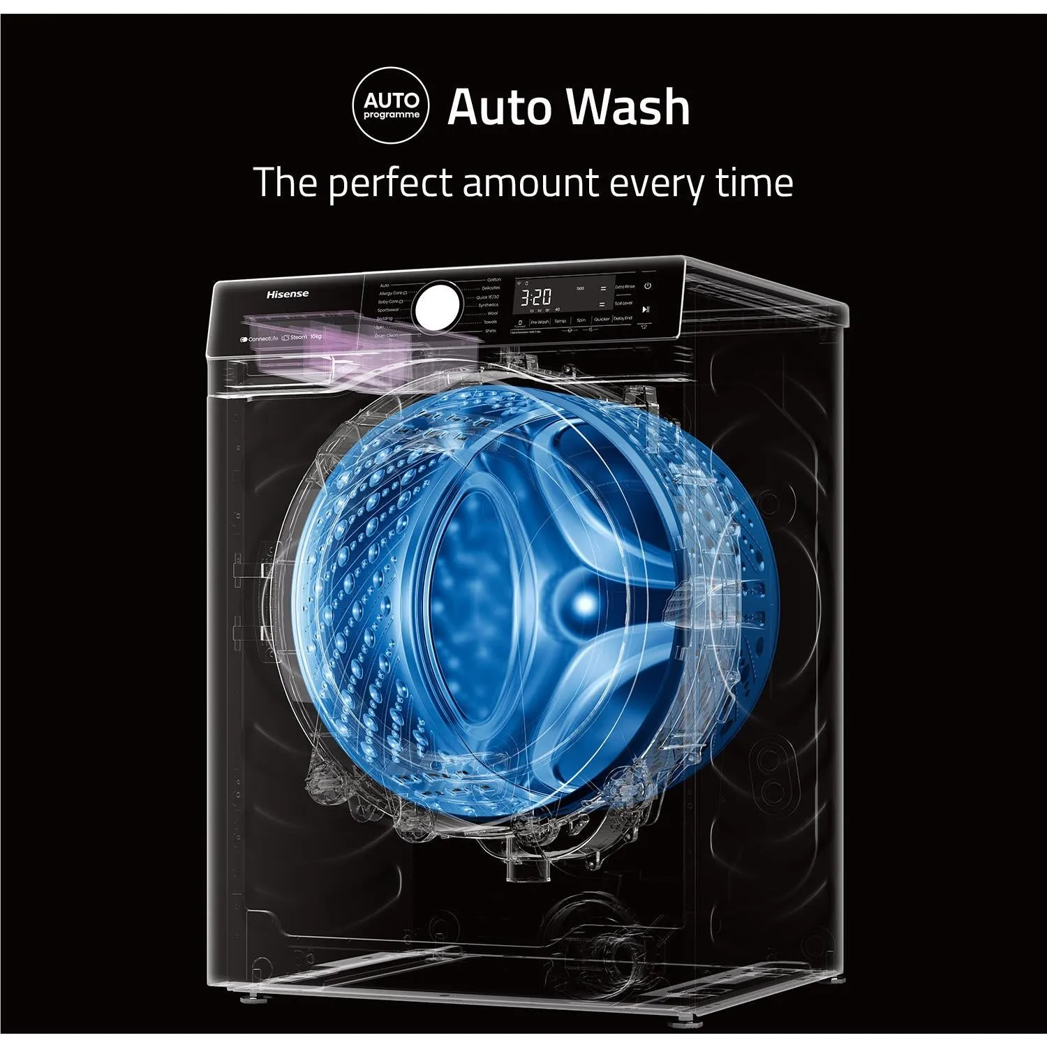 Hisense HWFS1015E 10kg Series 5 Front Load Washer (White)