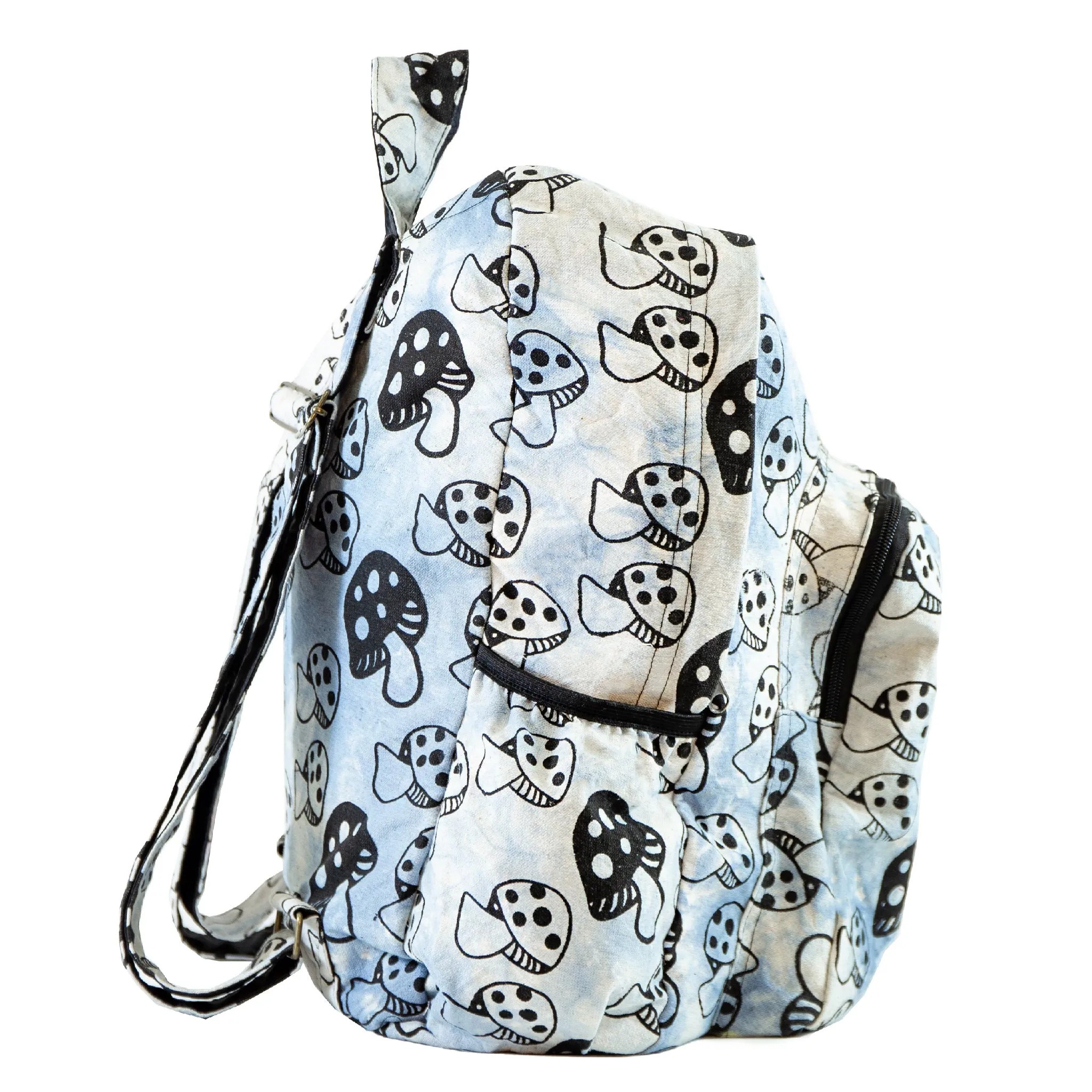 Mushroom Cotton Tie Dye Backpack