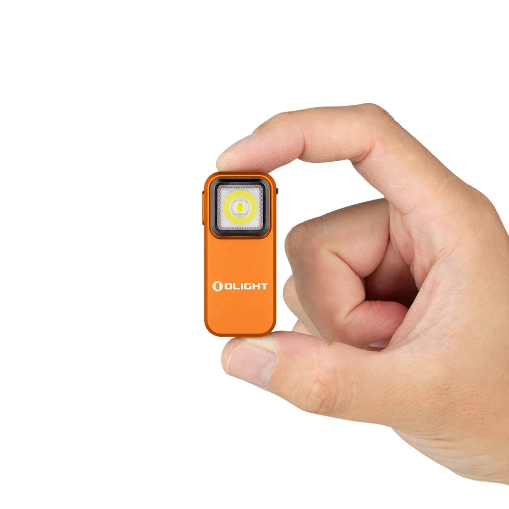 Olight Oclip Clip Light with White and Red Light - Orange