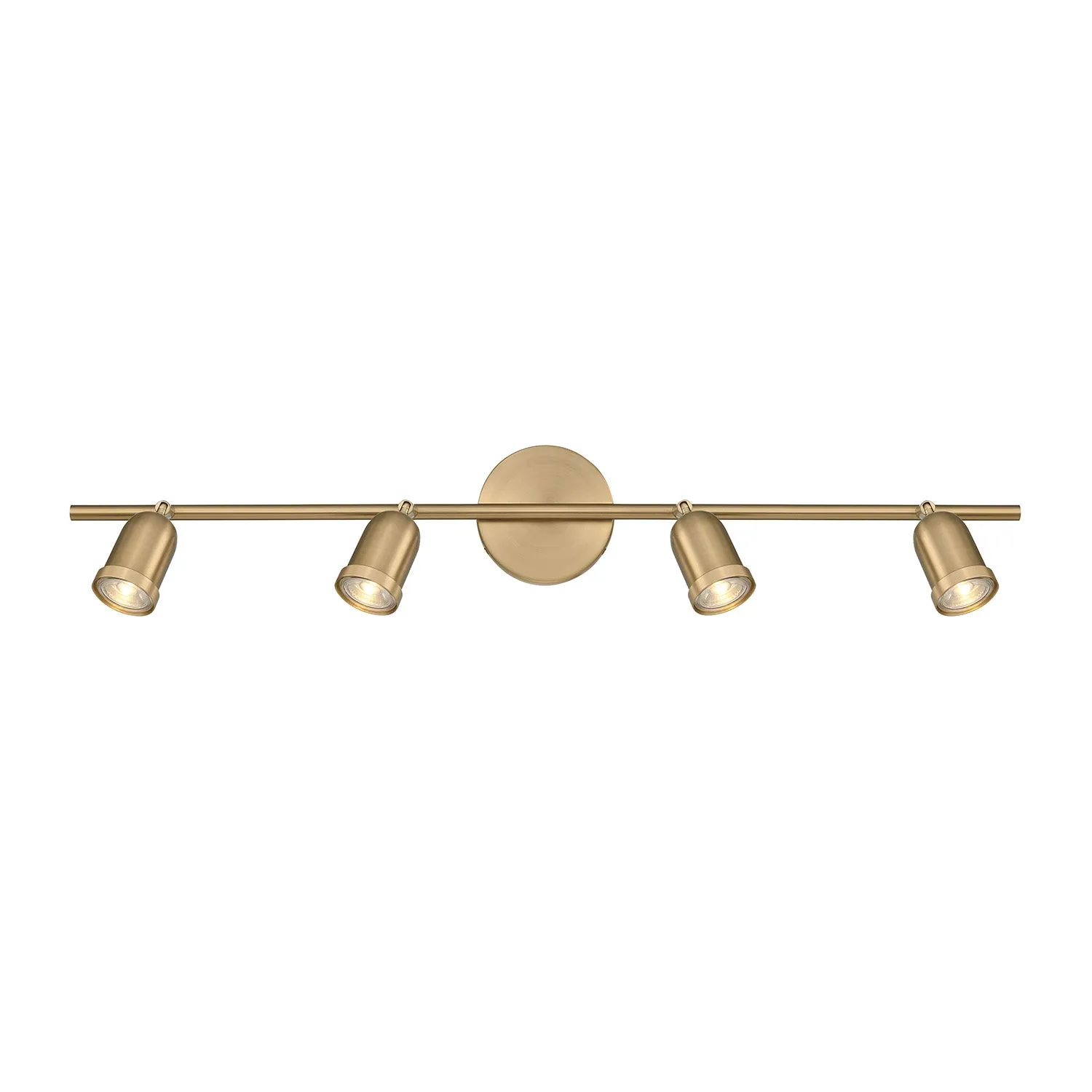 Open Box Bixby 32" 4-Light LED Fixed Track Light, Brushed Brass