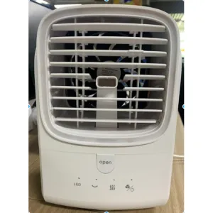 Portable Cooler Fan, Shaking Head Desktop Air Humidifier Misting Air Conditioner Fan for Home Office
