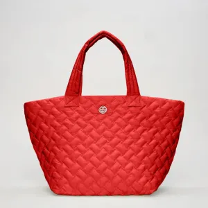 Ready Set Go Quilted Tote Bag - Ruby