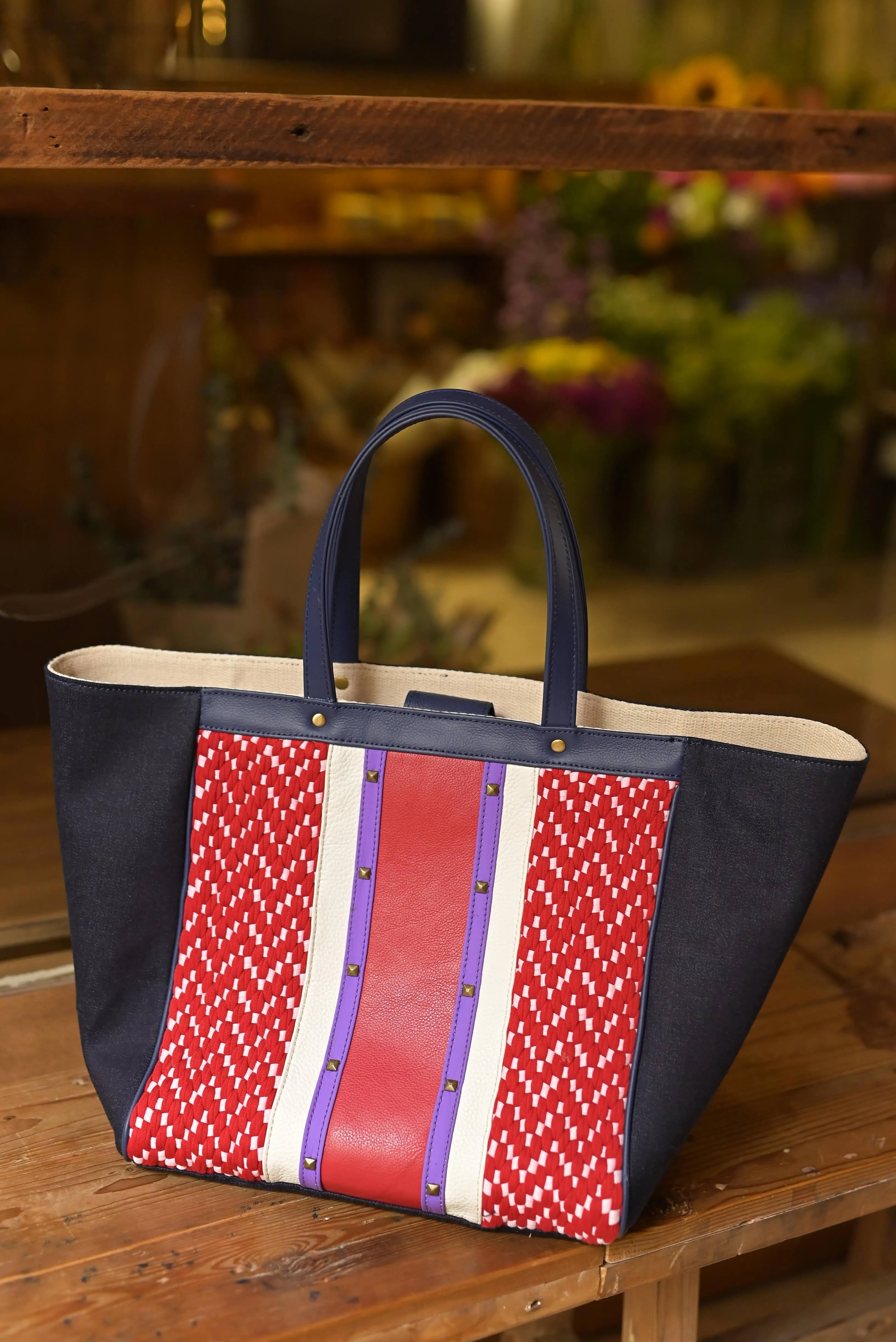 [Ready Today] Mercado Carry-all Herringbone Denim