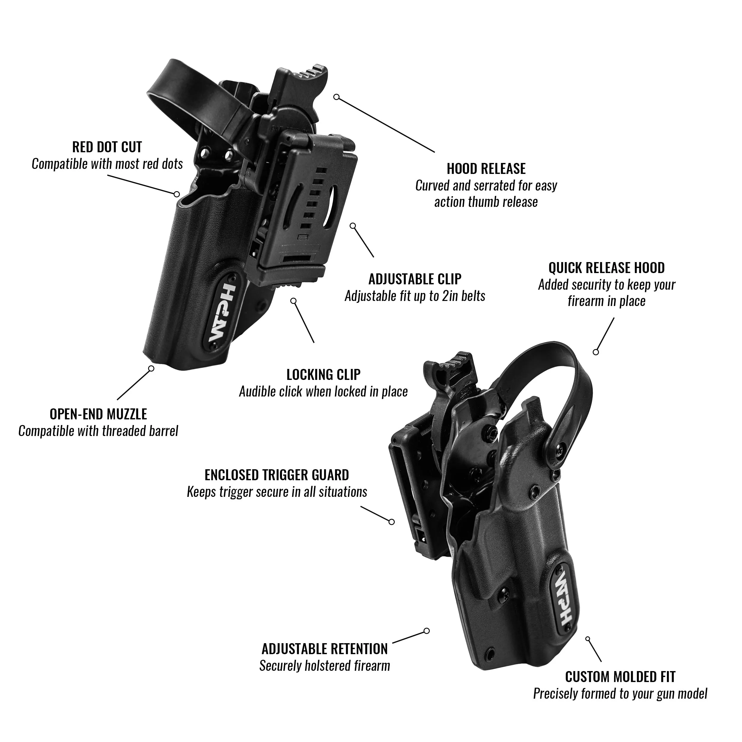 Sig Sauer P320 Full Size with Streamlight TLR-7/7A/7X Light Level 2 Duty Holster