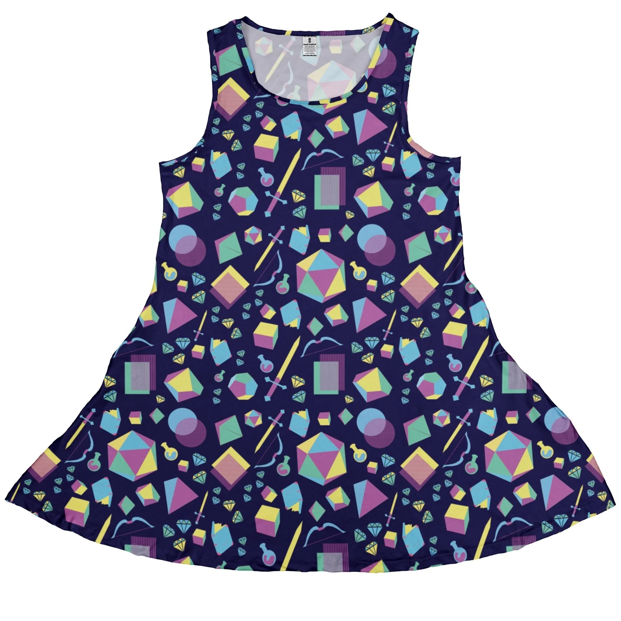 Tabletop Rpg Weapons Items Purple Blue Dnd Dress