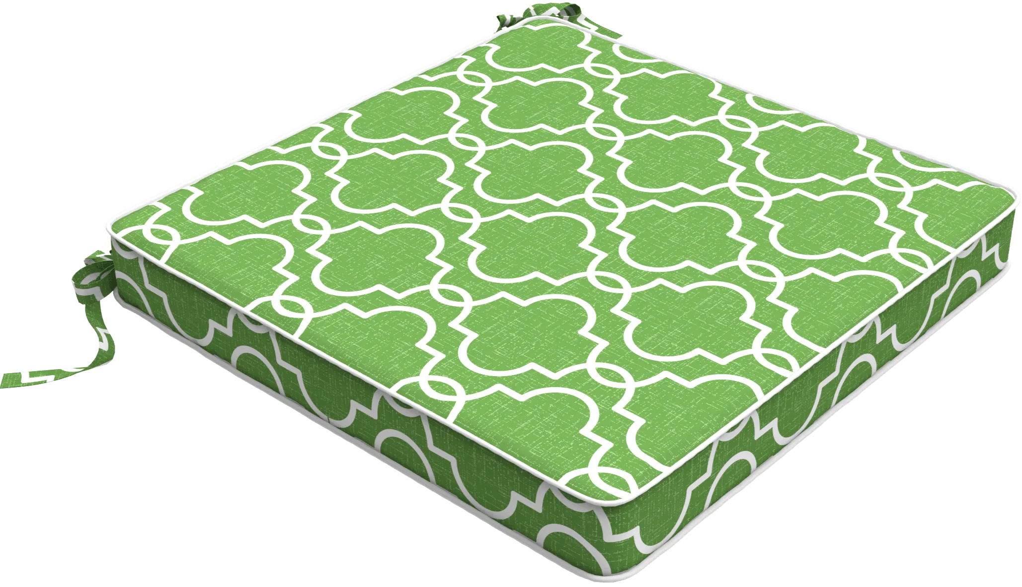 Tahiti Luscious Lime Square Chair Pad - 43x43x4cm