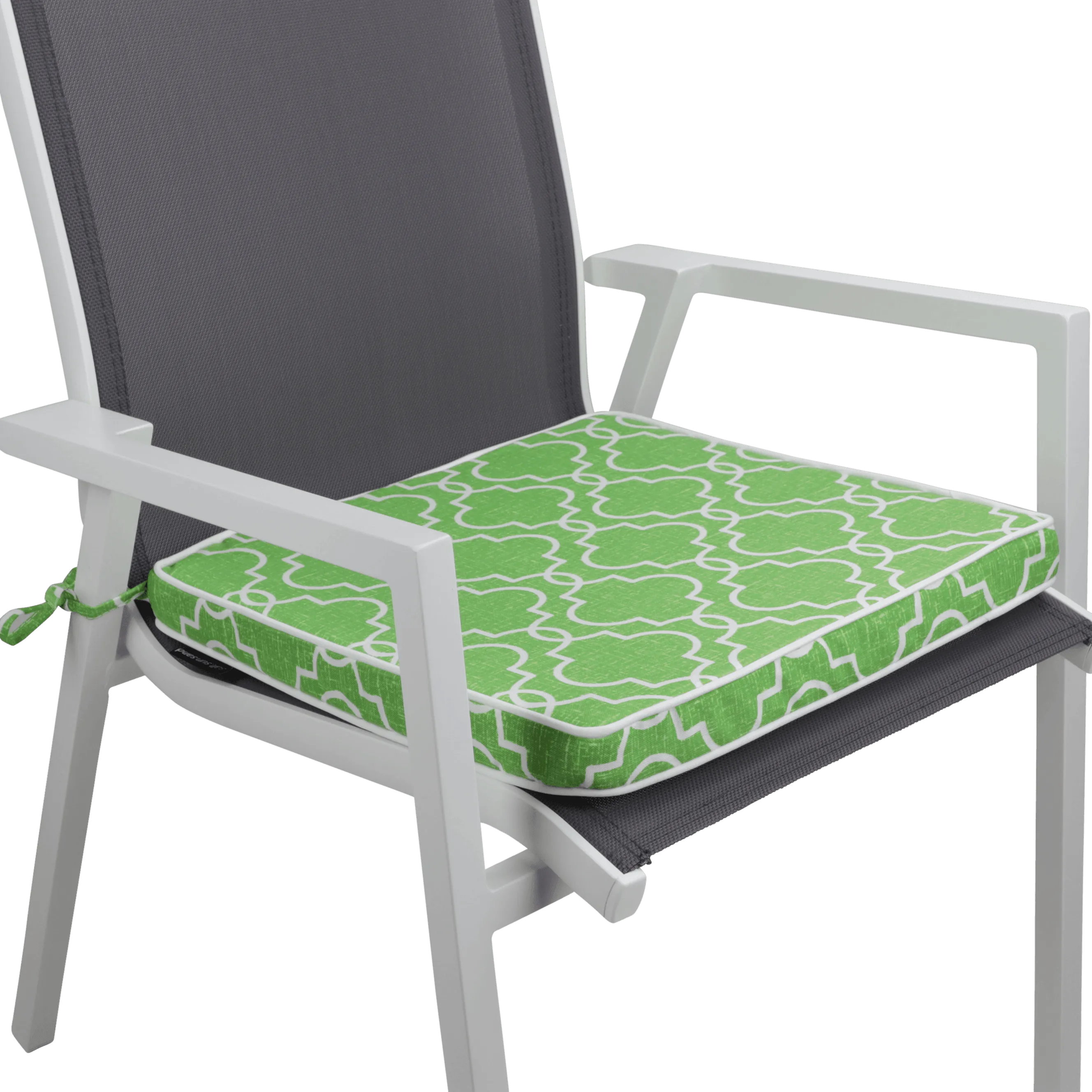 Tahiti Luscious Lime Square Chair Pad - 43x43x4cm