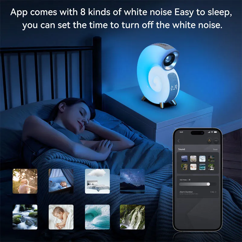 Versatile Sound and Light Table Lamp