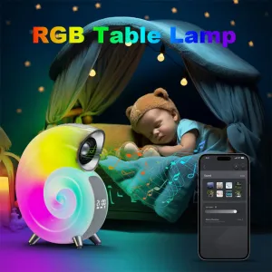 Versatile Sound and Light Table Lamp