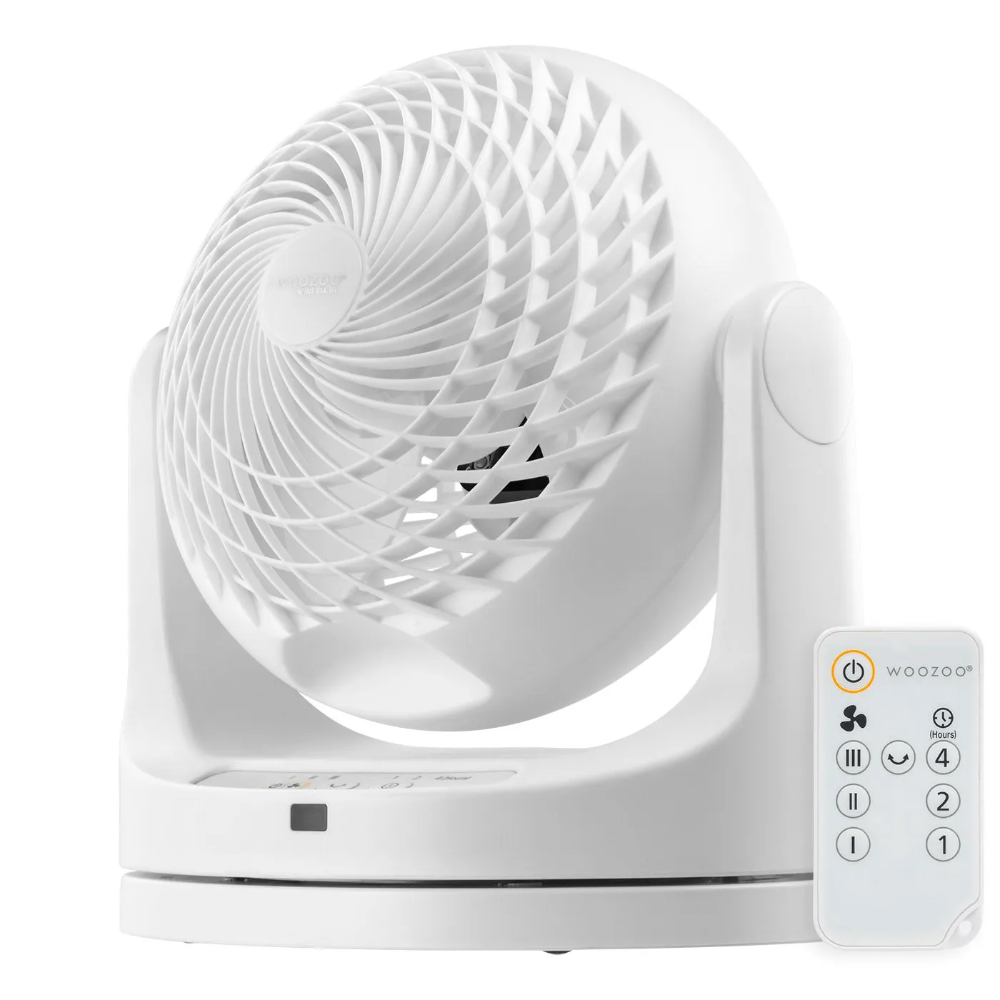 WOOZOO® Macaron Fan Large - Horizontal Oscillation, 360° Vertical Tilt, Remote